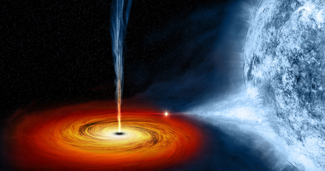 Czarne dziury w centrach kwazarów potrafią konsumować ogromne ilości materii /NASA
