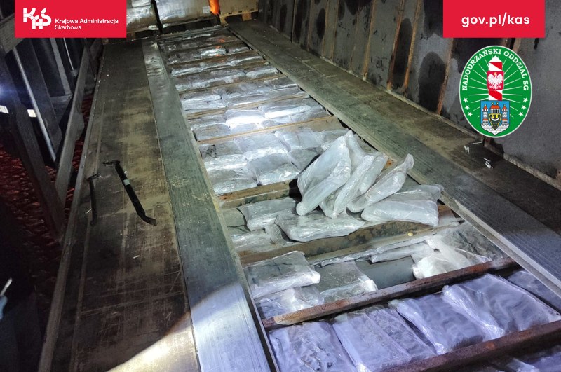 Czarnorynkowa wartość przejętej marighany to ponad 8 mln złotych /Nadodrzański Oddział SG   /Straż Graniczna