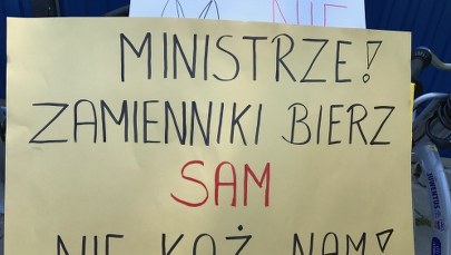 Czarny protest transplantacji przed Sejmem