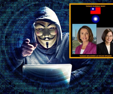 Czas na Chiny! Anonymous przejęli strony rządowe, by przywitać Pelosi na Tajwanie