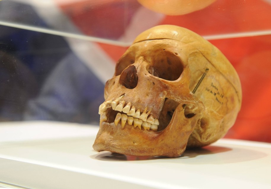 Czaszka jednej z ofiar ludobójstwa /Rainer Jensen /PAP/EPA