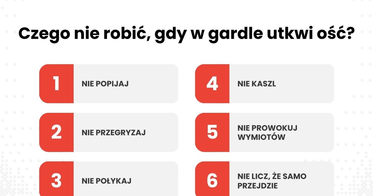 Czego nie robić, gdy ość stanęła w gardle? /JCB /terazgotuje.pl
