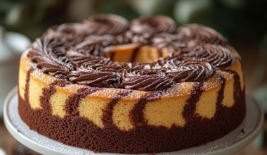 Czekoladowy marmurek kusi smakiem i wyglądem. Do kawy i herbaty to hit