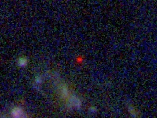 Czerwona kropka to najstarsza z galaktyk, które do tej pory obserwowano. /Naidu et al, P. Oesch, T. Treu, GLASS-JWST, NASA/CSA/ESA/STScI /NASA