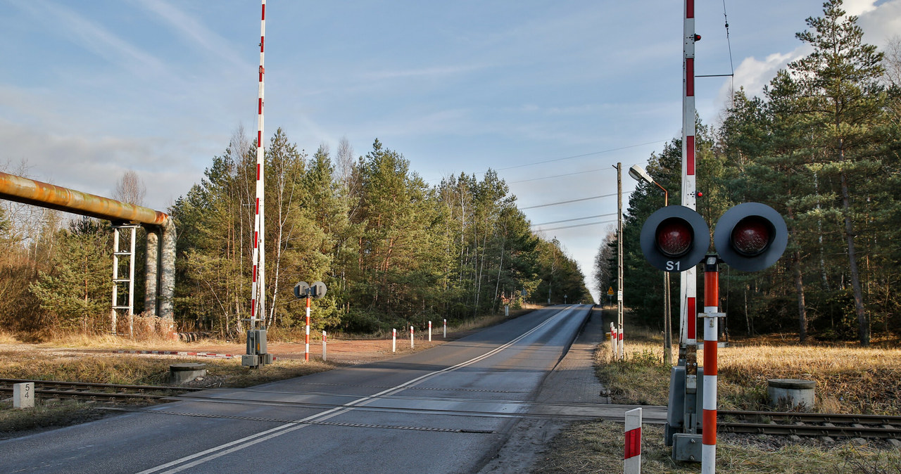 Czerwone światło gaśnie dopiero wtedy, gdy rogatki zatrzymają się w pozycji pionowej. Wcześniejszy wjazd na przejazd oznacza mandat w wysokości 2 tys. zł /Tomasz Kawka /East News