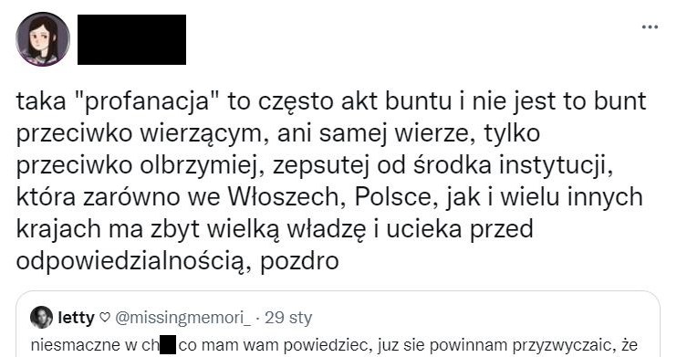 Część fanów zespołu Maneskin usprawiedliwia kontrowersyjne zachowanie  Victorii De Angelis /Twitter