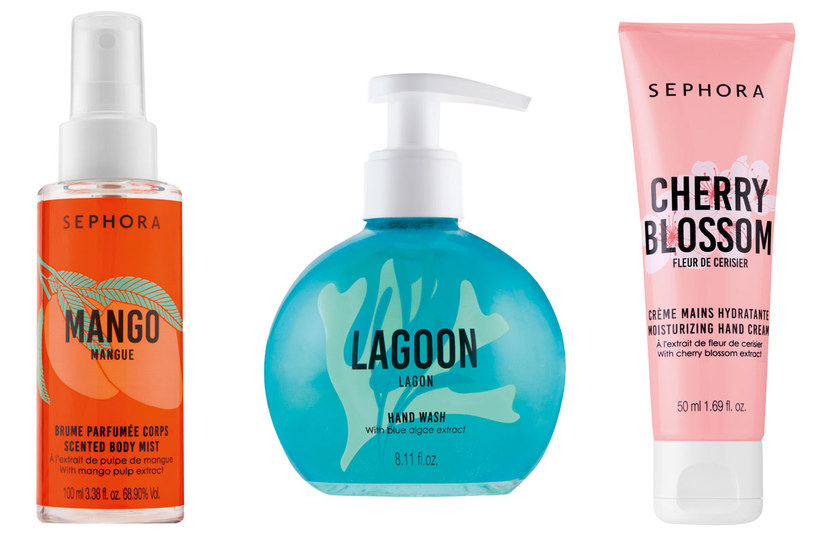 Część kosmetyków wchodzących w skład gamy kąpielowej Sephora Collection /materiały prasowe