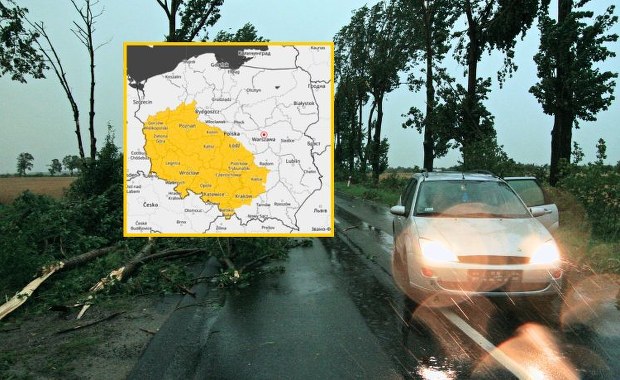 Część Polski na żółto. IMGW wydało alerty