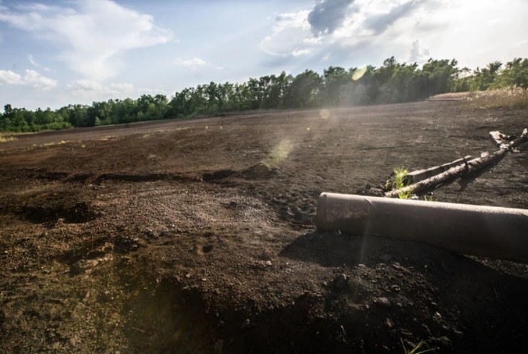 Część składowisk z krakowskiej huty /Archiwum prywatne