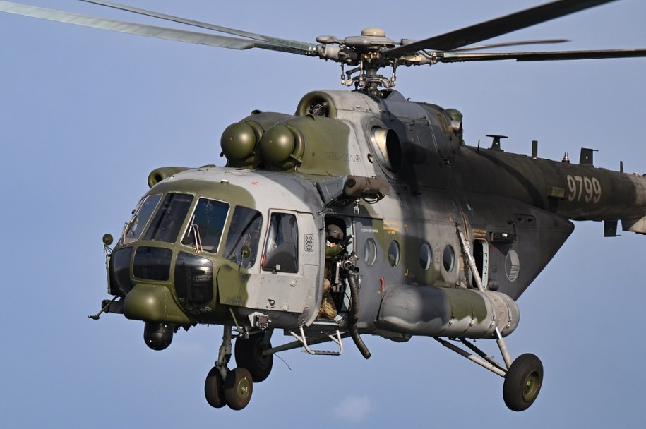 Czeski śmigłowiec Mi-171Sz /Adam Warżawa /PAP