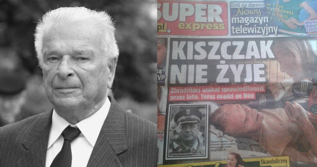 Czesław Kiszczak na okładce "Super Expressu" /Stanisław Kowalczuk "Super Express" /East News