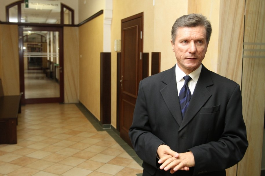 Czesław Małkowski w sądzie w Ostródzie /Adrian Starus /PAP