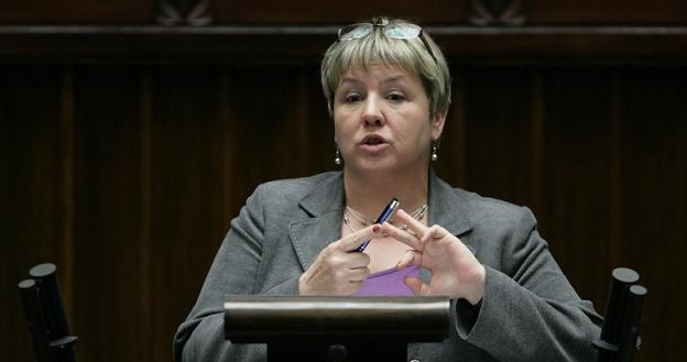 Czesława Ostrowska, wiceminister pracy. Fot. Stefan Maszewski /Reporter