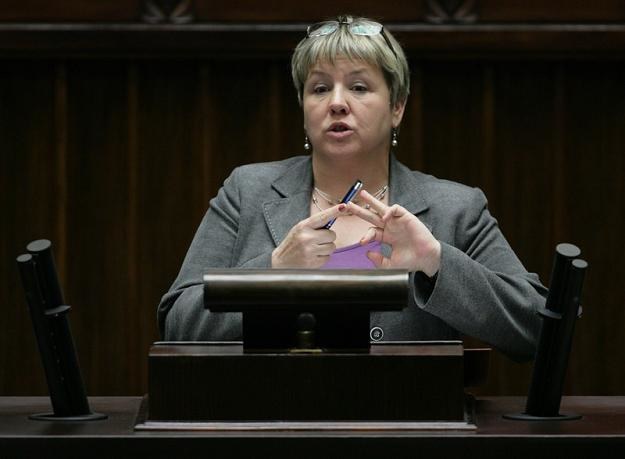 Czesława Ostrowska, wiceminister pracy. Fot. Stefan Maszewski /Reporter