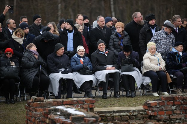 czestnicy obchodów 78. rocznicy wyzwolenia obozu Auschwitz-Birkenau /	Łukasz Gągulski /PAP