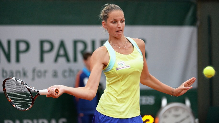 Czeszka nie poradziła sobie z Radwańską /CAROLINE BLUMBERG /PAP/EPA