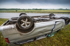 Członkowie zespołu Skaldowie mieli wypadek na autostradzie A1