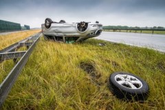 Członkowie zespołu Skaldowie mieli wypadek na autostradzie A1