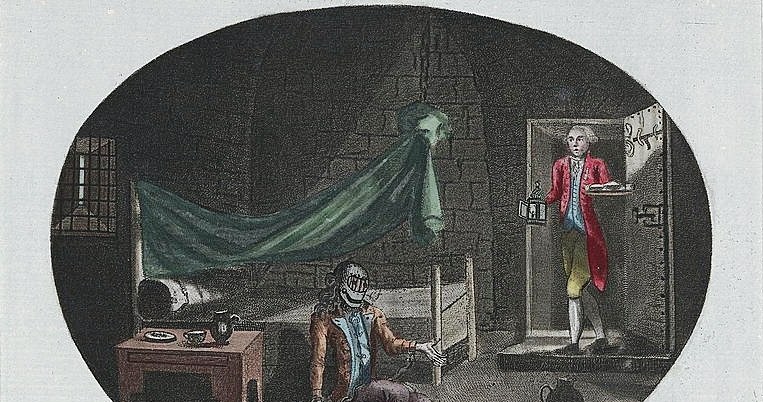 Człowiek w żelaznej masce. Ilustracja z 1789 /Wikipedia /materiały prasowe