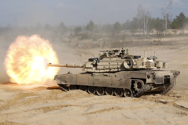 Czołg M1A1 Abrams /VALDA KALNINA /PAP/EPA