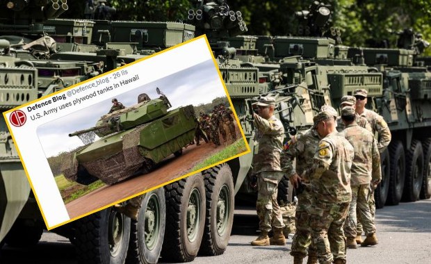 Czołgi ze sklejki na manewrach USA