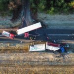 Czołowe zderzenie ciężarówek. Jeden z kierowców nie żyje