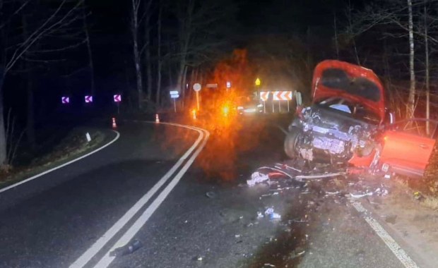 "Czołówka" w Śląskiem. Cztery osoby zostały ranne