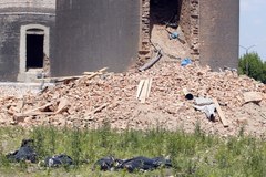 Czterej robotnicy zginęli przy rozbiórce komina w Chorzowie