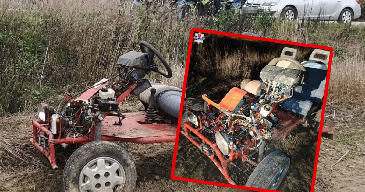 Czterokołowiec zatrzymany w okolicach Zamościa /Policja