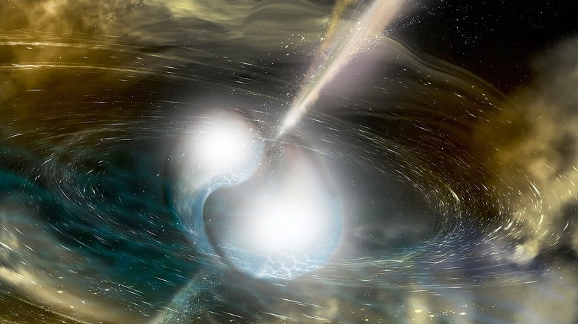 Czterokrotna nadświetlna po zderzeniu gwiazd neutronowych była złudzeniem /Geekweek