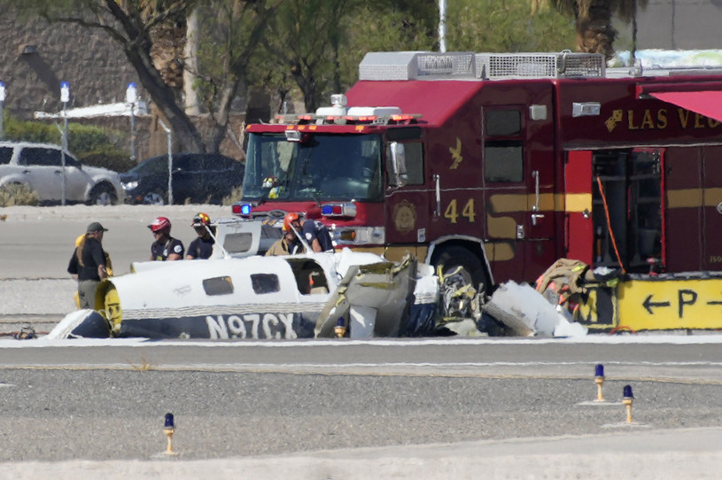 Cztery ofiary śmiertelne w wyniku zderzenia dwóch samolotów w Las Vegas /AP/Associated Press/East News /East News