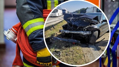 Cztery osoby poszkodowane w wypadku na A2