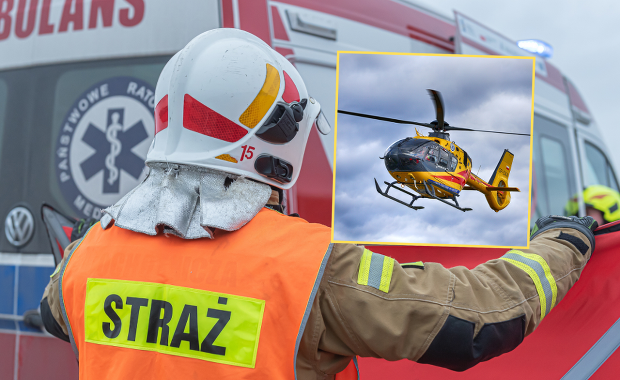 Cztery osoby ranne, śmigłowiec w akcji. Wypadek na S7