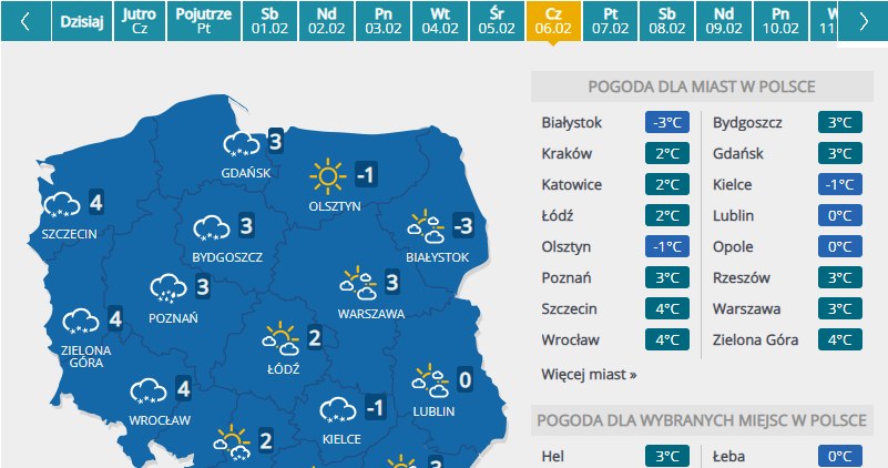 Czwartek - 06.02 /INTERIA.PL