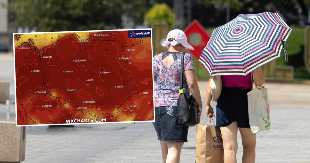 Hot weather on Thursday: Level 1 IMWM alert is in effect across the country. Temperatures in some areas will reach 32 degrees Celsius/Jakub Orzechowski/Agencja Wyborcza.pl/WXCHARTS/