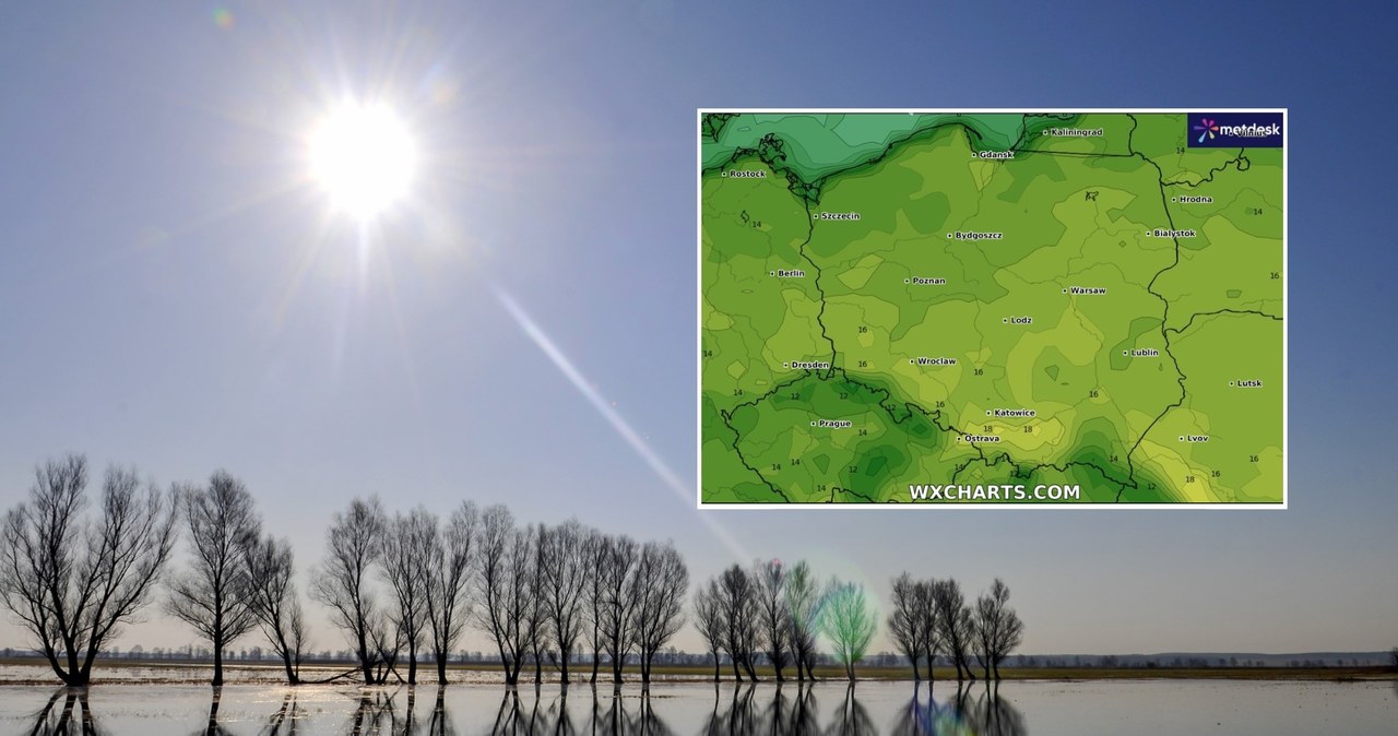 Czwartek może być najcieplejszym dniem 2025 roku. W części Polski temperatura podskoczy do około 20 stopni Celsjusza /695477234/123rf/WXCHARTS /