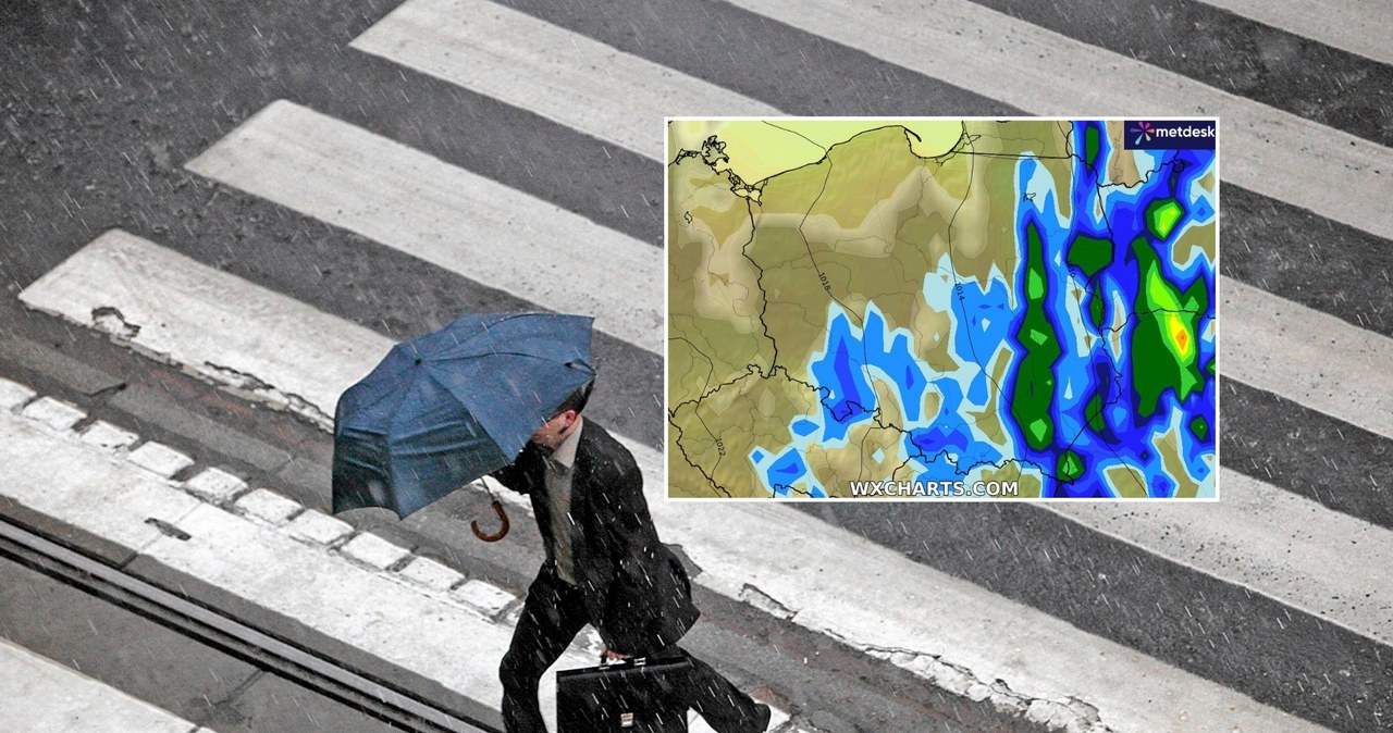 Czwartek w wielu miejscach będzie deszczowy i nieprzyjemny. Na burze trzeba uważać we wschodniej połowie kraju /Piotr Skórnicki/Agencja Wyborcza.pl/WXCHARTS /