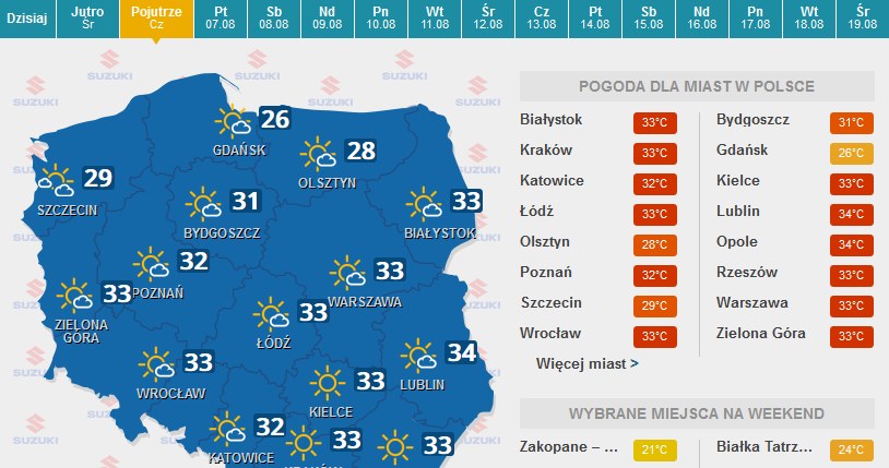 Czwartek /INTERIA.PL