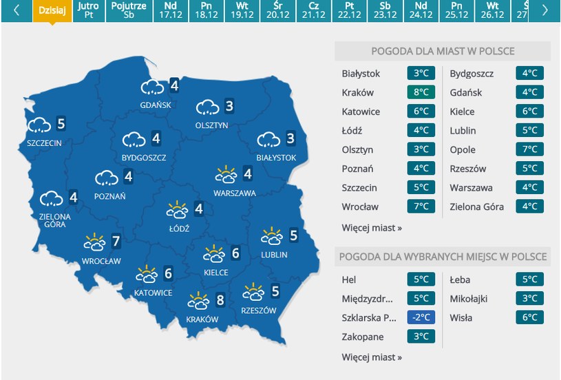 Prognoza Pogody Deszcz Snieg I Silny Wiatr Pogoda W Interia Pl