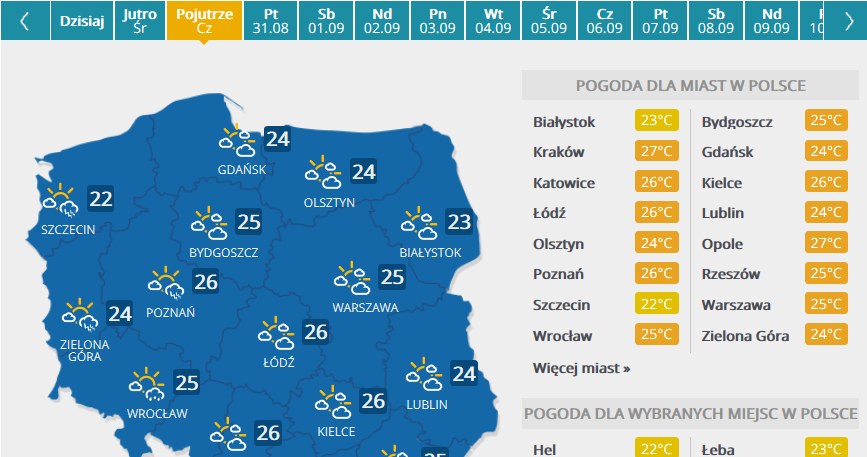Czwartek /INTERIA.PL