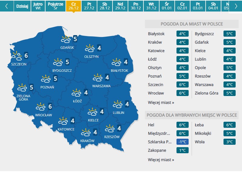 Prognoza Pogody Na Swieta Bozego Narodzenia Pogoda W Interia Pl