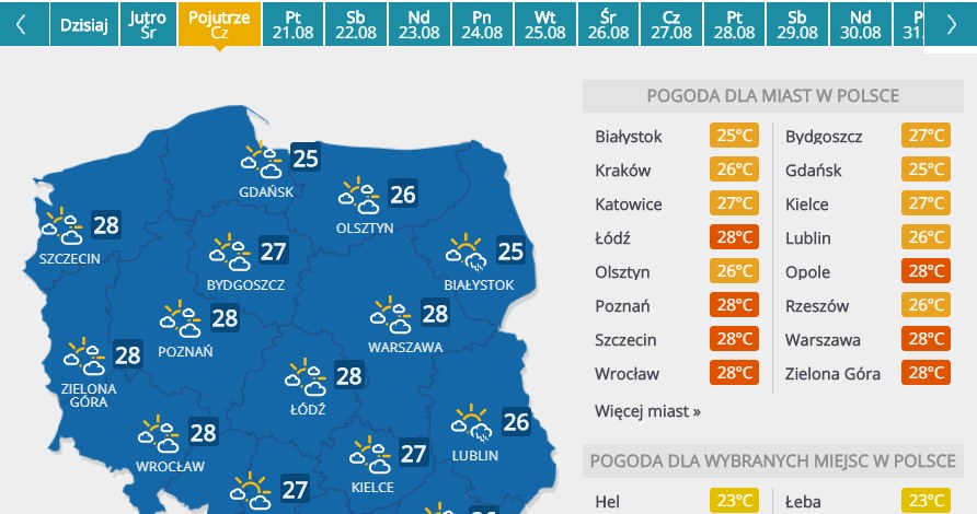 Czwartek /INTERIA.PL