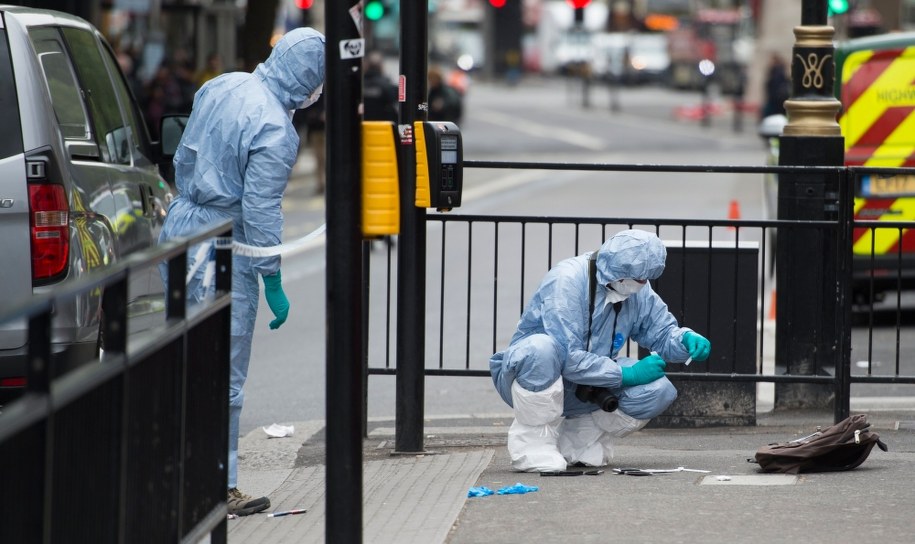 Czwartkowa akcja policji w Whitehall /WILL OLIVER  /PAP/EPA