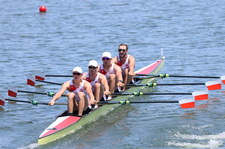 Czwórka podwójna mężczyzn tuż za podium!