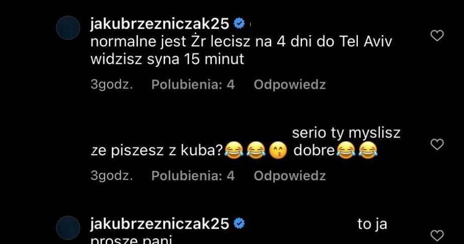 Czy ktoś włamał się na konto Jakuba Rzeźniczaka? /www.instagram.com/jakubrzezniczak25/ /Instagram