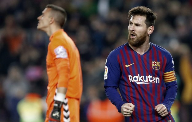 Czy Leo Messi pomoże Barcelonie wygrać z Olympique Lyon? /ANDREU DALMAU /PAP/EPA