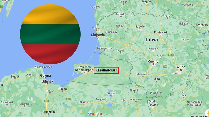 Czy Litwa również przywróci historyczną nazwę Kaliningradu? /Google Maps /123RF/PICSEL