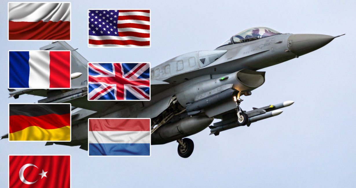 Czy ma szanse powstać koalicja lotnicza, która przekaże Ukrainie myśliwce F-16? /123RF/PICSEL