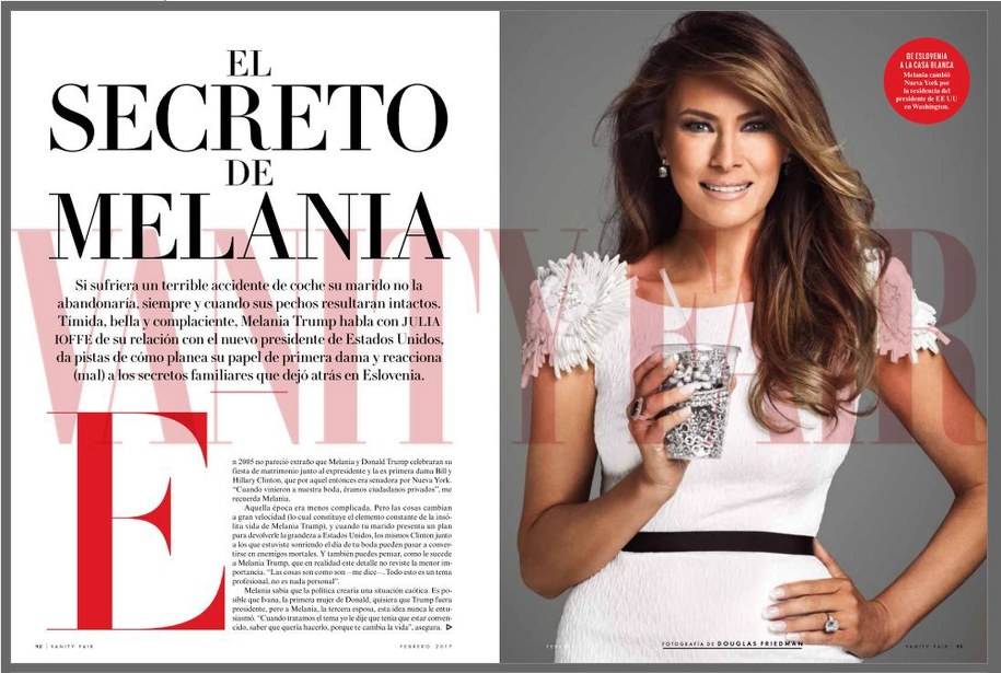 Czy Melania Trump będzie nową Jackie Kennedy? /VANITY FAIR MEXICO  /PAP/EPA