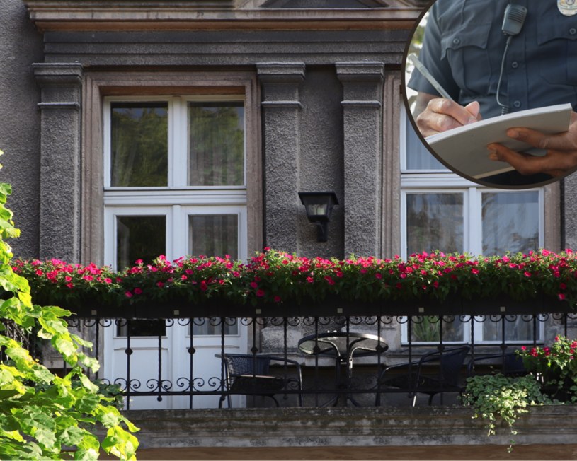 Czy można dostać mandat za wieszanie kwiatków na balkonie? /Pixel